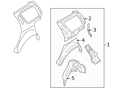 Inner Structure for 2005 Subaru Forester #0