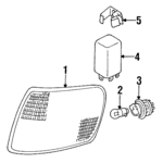 893941669 - Electrical: Socket for Audi: 100, 100 Quattro, 80, 80 Quattro, 90, 90 Quattro, A6, A6 Quattro, Coupe Quattro, S4, S6 Image