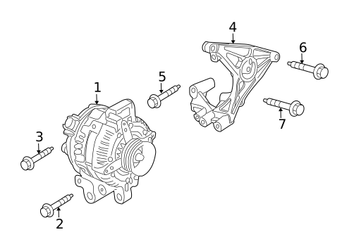 Alternator for 2014 Cadillac CTS #0
