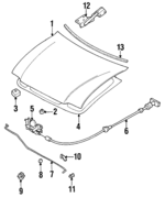 K01952420 - : Hinge for Kia: Sportage Image