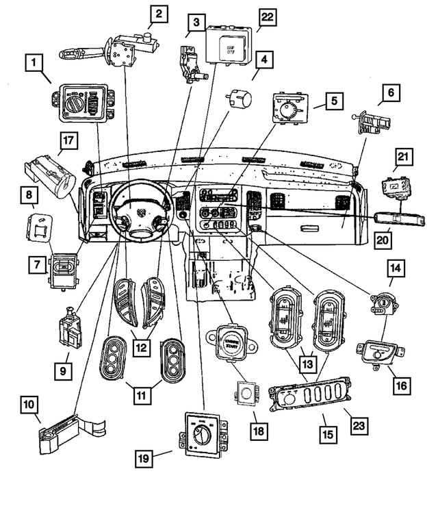 56045702AB - Electrical: Adjustable Pedals Switch for Mopar Image image