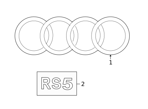 Exterior Trim - Trunk for 2024 Audi RS5 #0