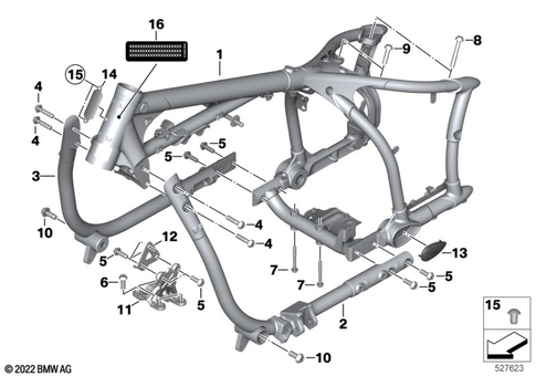 Motorcycle Frame for 2021 BMW-Motorrad R 18 #0