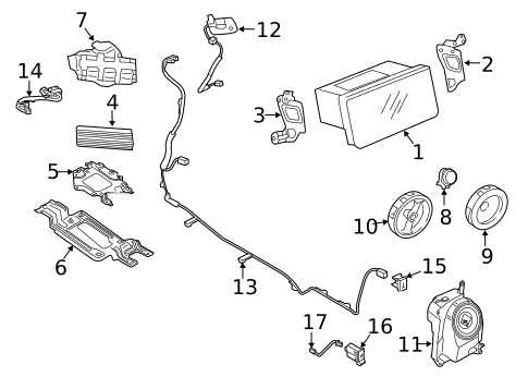 Antenna & Radio for 2021 Mitsubishi Outlander PHEV #1