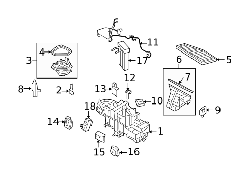 Condenser, Compressor & Lines for 2008 Mercury Mariner #3