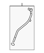 6J115610L - Engine: Tube for Audi: A3, A3 Quattro, A4, A4 Quattro, A5, A5 Quattro, A6, A6 Quattro, allroad, Q3, Q3 Quattro, Q5, TT, TT Quattro Image