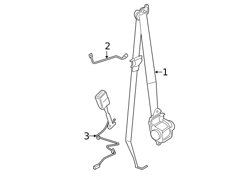 Front Seat Belts for 2020 BMW i3 #0