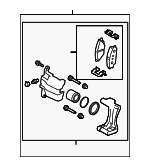 58110K0000 - Brakes: Caliper Assembly for Kia: Soul Image