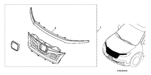 Sport Grille for 2018 Honda Ridgeline #0