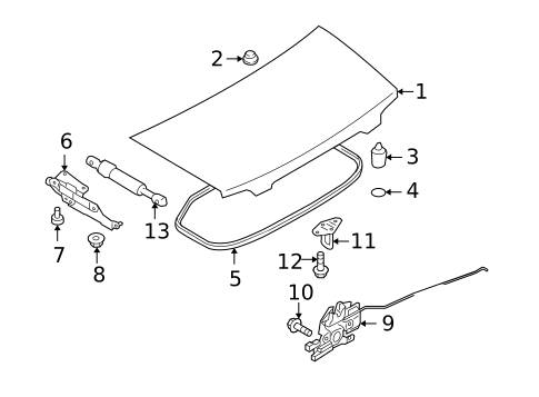 Trunk for 2011 Mazda MX-5 Miata #0