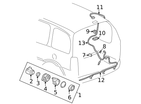 Electrical Components for 2003 Pontiac Montana #0