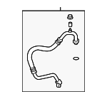 8871235A10 - HVAC: Suction Hose for Toyota Image