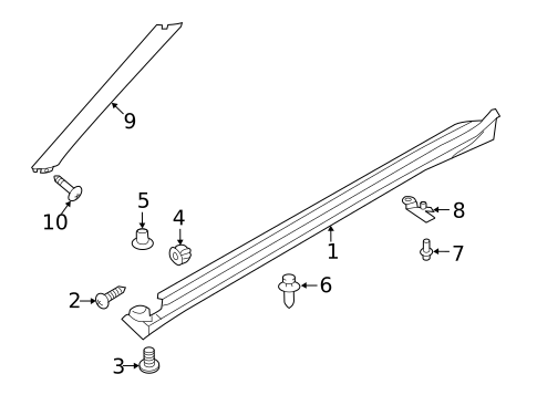 Exterior Trim - Pillars for 2021 Nissan Maxima #0