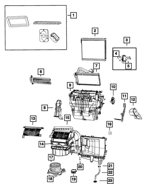 Air Conditioner and Heater Units for 2017 Dodge Journey #2