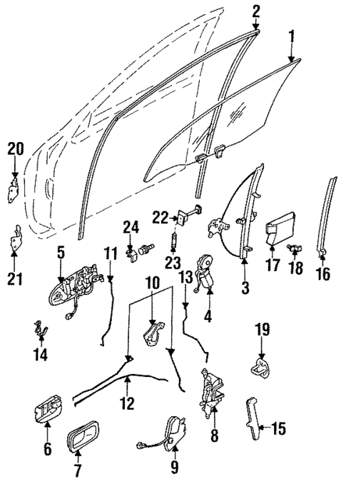 Front Door for 1995 INFINITI J30 #0