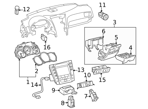 Cluster & Switches for 2011 Lexus GS350 #0