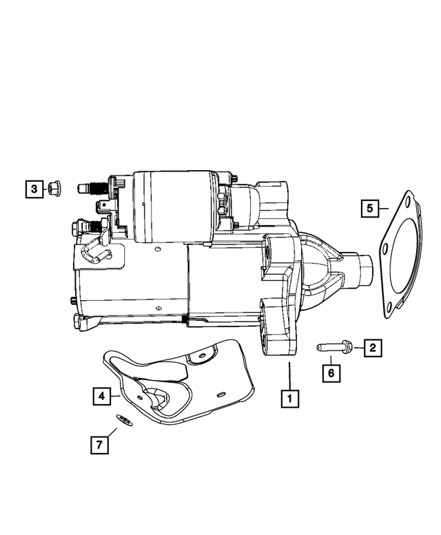 RX801269AB - Electrical: Engine Starter, Remanufactured, Export for Mopar Image image