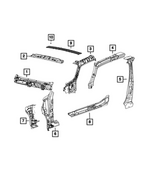 68541457AA - Body Sheet Metal Except Doors: Dash Crossmember for Mopar Image