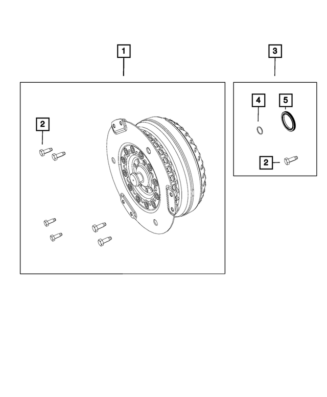R2109336AA - Transmission: Torque Converter Kit, Remanufactured for Chrysler: 300 | Dodge: Challenger, Charger, Durango | Jeep: Gladiator, Grand Cherokee, Grand Cherokee L, Grand Cherokee WK, Wrangler | Ram: 1500, 1500 Classic Image