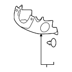 84855H9100WK - Steering: Lower Column Cover for Kia: Rio Image