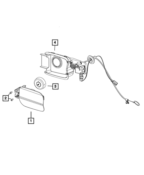 Pick-up Box and Fuel Filler Door for 2011 Dodge Charger #0