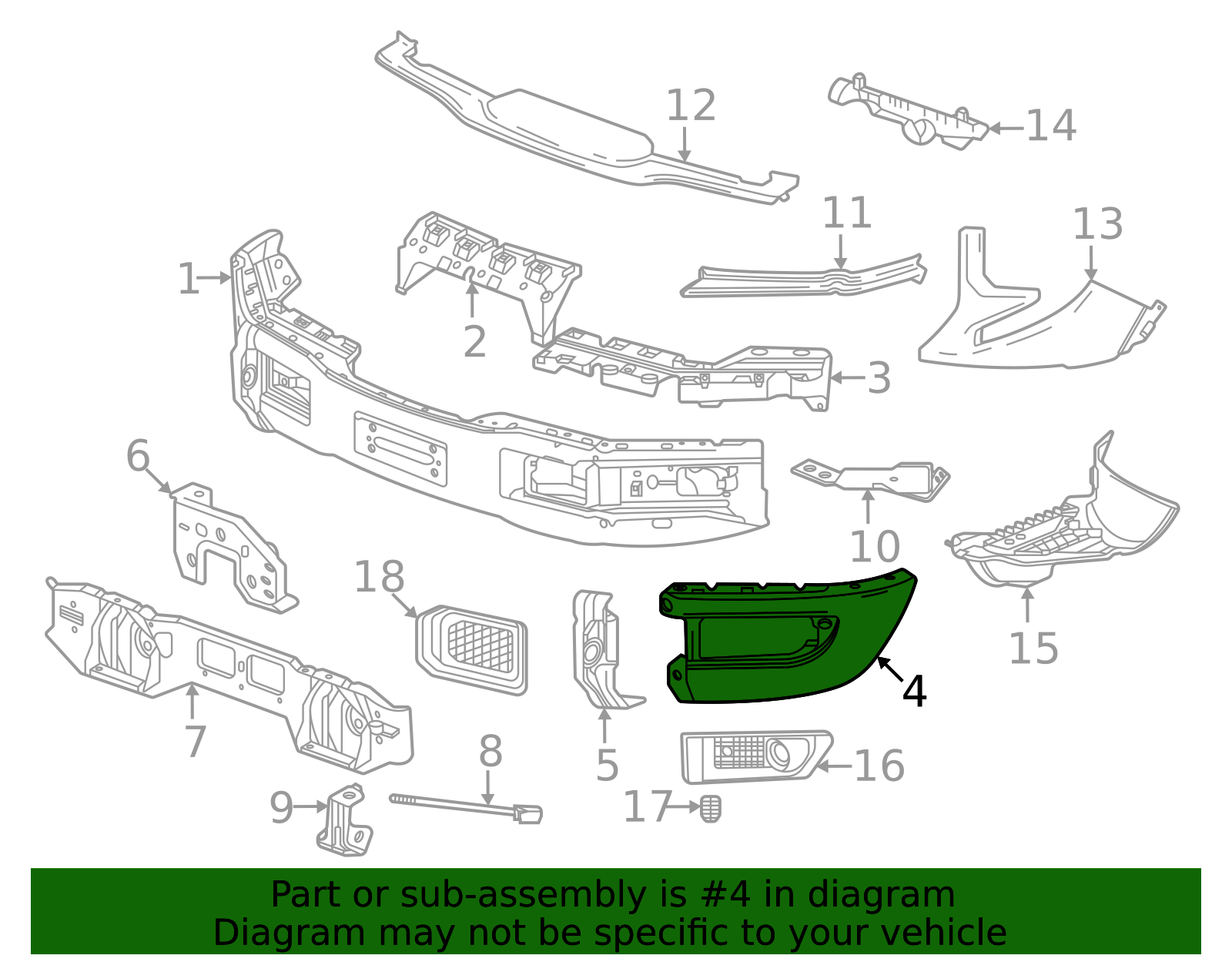 2023-2026 GM Outer Molding 85660649 GM | GMPartsDirect.com
