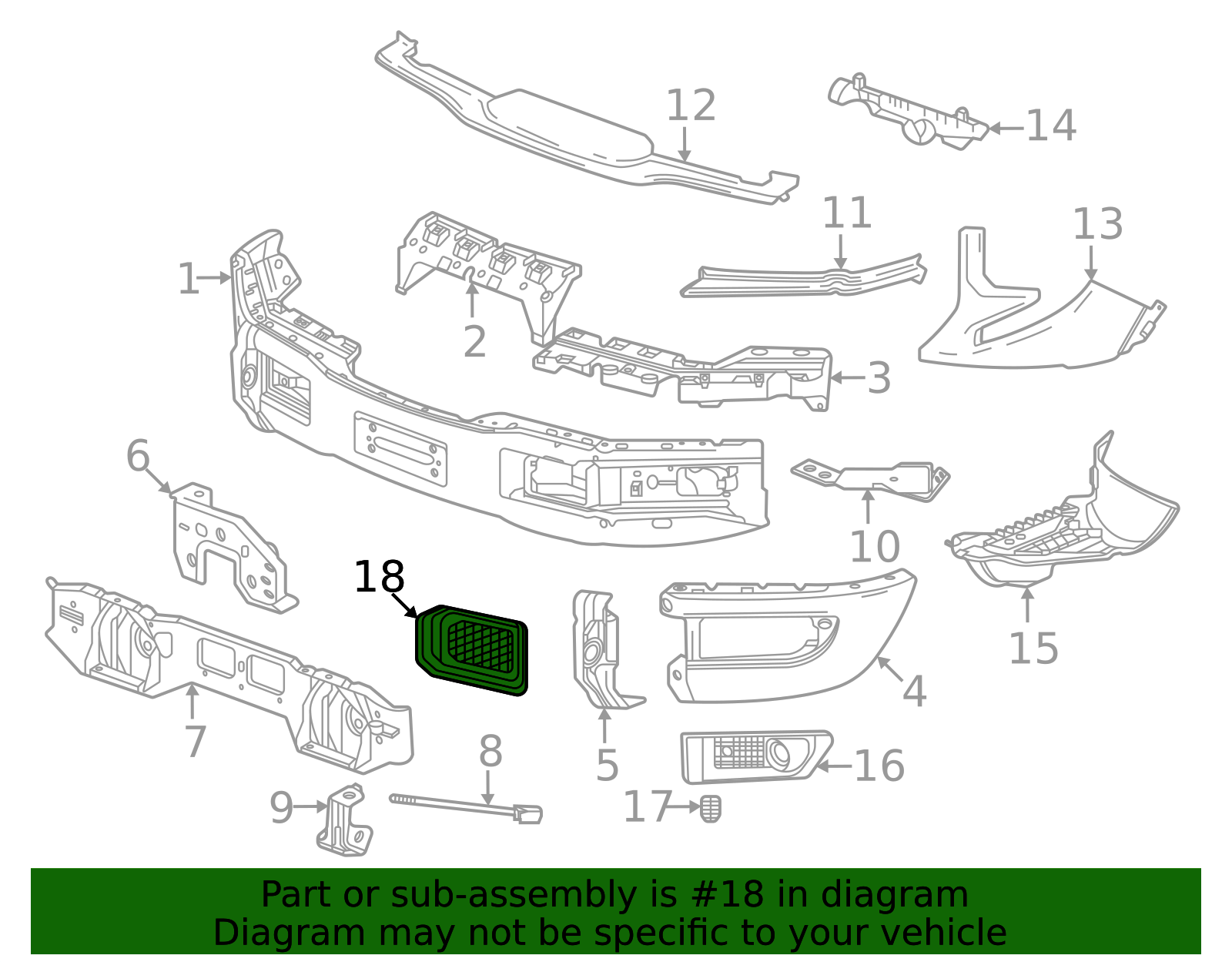 2023-2026 GM Bezel 85660671 GM | GMPartsDirect.com