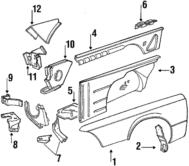 41351955328 - Body: Fender for BMW Image