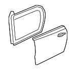 5C3831055J - Body: Door Shell for Volkswagen Image