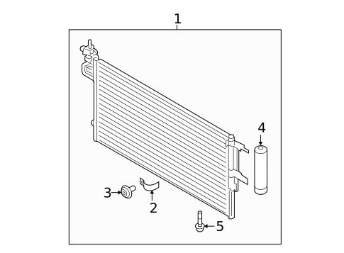 A/C Condenser & Evaporator for 2019 Ford Transit Connect #0