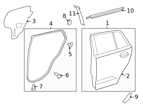 Door & Components for 2013 Scion xD #1