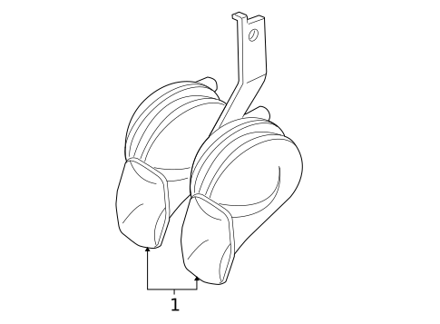Horn for 2009 Dodge Viper #0