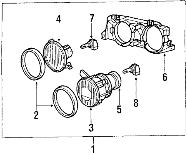 63121391258 - Electrical: Headlamp Assembly for BMW Image