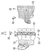 4884495AE - 1.8L Gas; Engine: Intake Manifold for Dodge: Caliber Image
