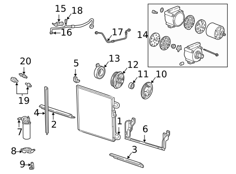 Condenser, Compressor & Lines for 2008 Mazda B2300 #0