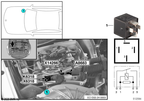 Relay for 2005 BMW 645Ci #13