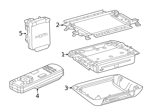 Entertainment System Components for 2021 Toyota Highlander #0