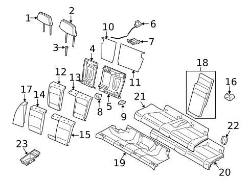 Rear Seat Components for 2011 BMW 1 Series M #0