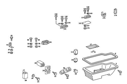 Fuse Box and Relay for 1985 Mercedes-Benz 380SL #0