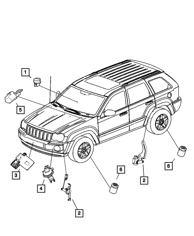 56050241AB - Electrical: Headlamp Sensor for Mopar Image