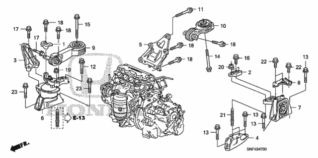 Engine Mounts for 2006 Honda Civic #0
