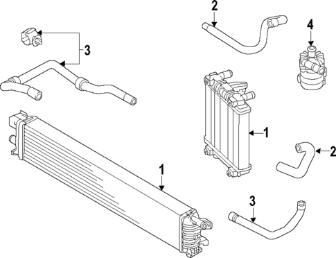 Radiator & Components for 2017 Audi Q7 #3