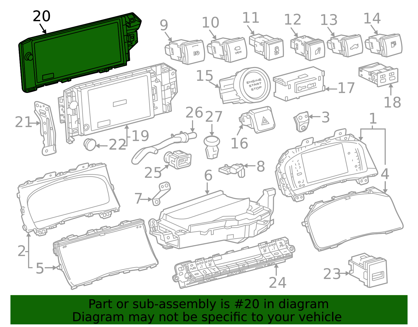 2025 Toyota Camry GPS Navigation System 86100-AQ030 | Toyota Parts