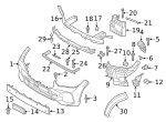 7149140786 - Body: Bumper Cover Rivet for BMW Image