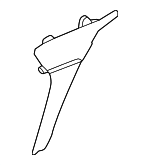 87393L1500 - Body: Deck Lid Finish Panel Bracket for Hyundai Image