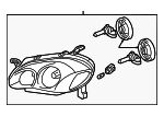 8111002370 - : Headlamp Assembly - PASSENGER SIDE for Toyota: Corolla Image