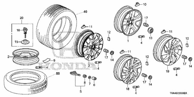 Wheel Disk (KA) for 2016 Honda CR-V #0