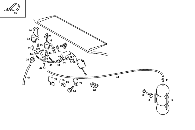 1204760184 - : Rubber Guide for Mercedes-Benz Image