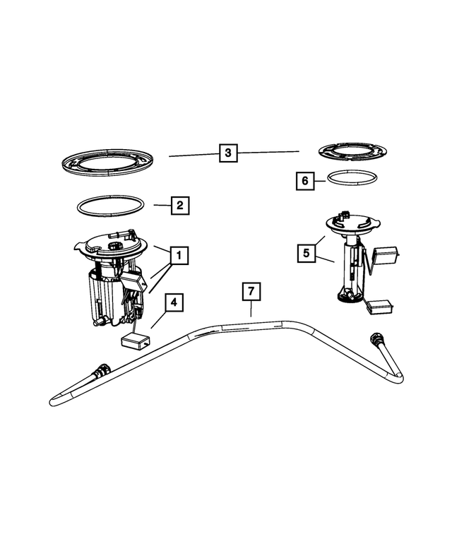« 5105327AB –  : Transfert De Carburant Tube pour Mopar Image »