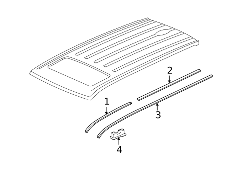 Exterior Trim - Roof for 2015 Honda Pilot #0
